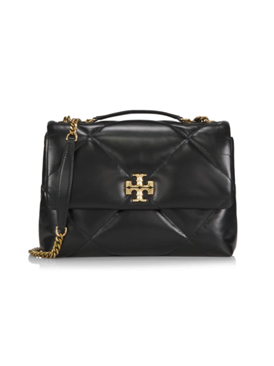 TORY BURCH WOMEN'S LARGE KIRA DIAMOND LEATHER SHOULDER BAG