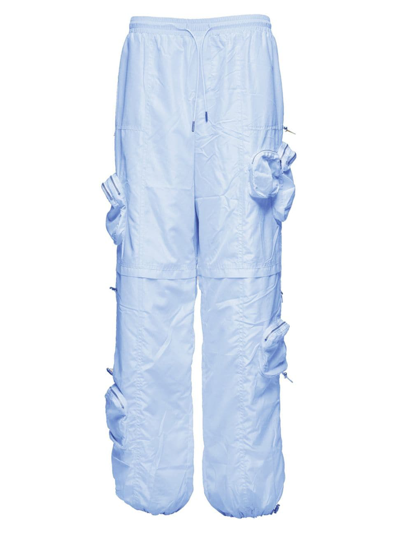 Ser.o.ya Alba Ruched Cargo Trouser In Light Blue