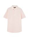 Loro Piana Men's Piqué Dyed Polo Shirt In Light Baby Rose