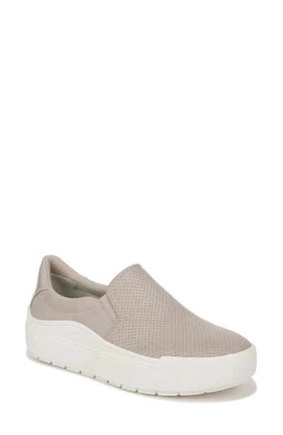 Dr. Scholl's Time Slip-on Sneaker In Oyster Grey Fabric