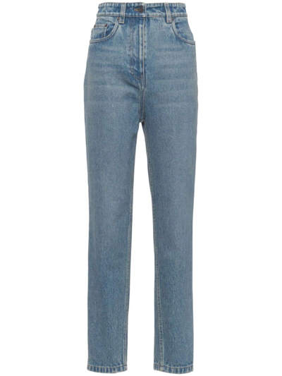 Prada Five-pocket Denim Jeans In Blue