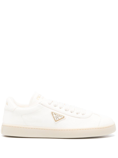 Prada Leather Low-top Trainers In White