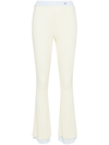 Gcds Layered Flared Trousers In Yellow & Orange