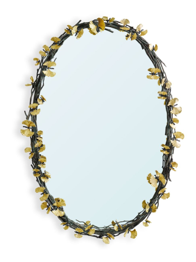 Michael Aram Butterfly Ginkgo Oval Wall Mirror - 39" In Black