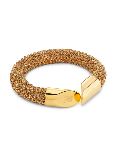 Rabanne Women's Tube Strass Bracelet In Gold