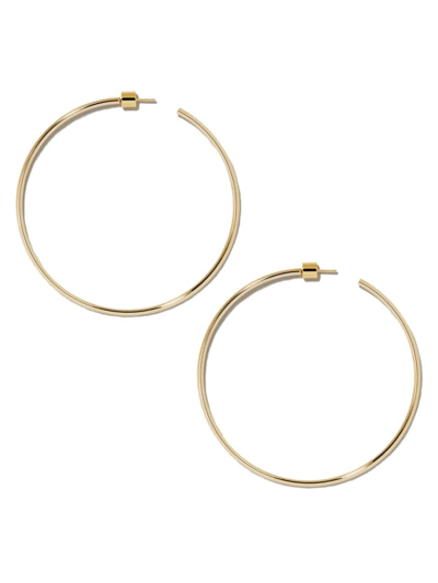 Jennifer Fisher Women's Thread 14k Gold-plated Hoop Earrings In Yellow Gold