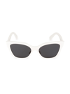 Miu Miu Women's 56mm Square Sunglasses In White