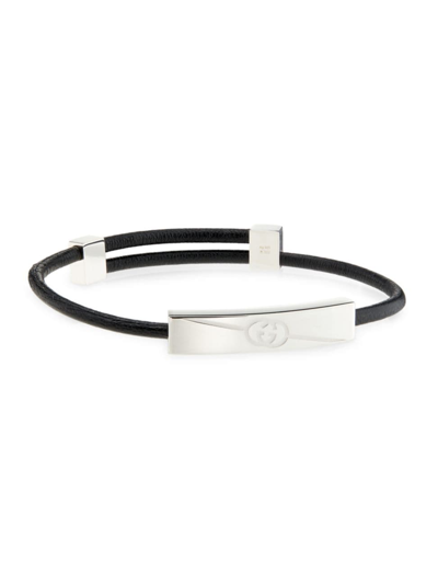 Gucci Men's  Tag Bracelet, Silver