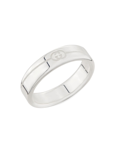 Gucci Men's  Tag Ring Chevalier, 19mm Silver