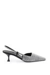 3juin 3 Juin Slingback Pumps With Crystals In Black