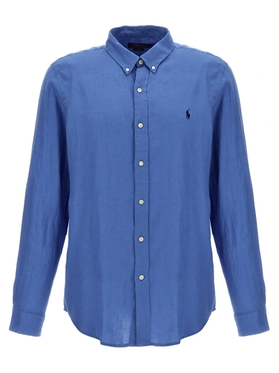 Polo Ralph Lauren Logo Shirt Shirt, Blouse Light Blue