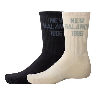 New Balance Unisex 1906 Midcalf Socks 2 Pack In Beige