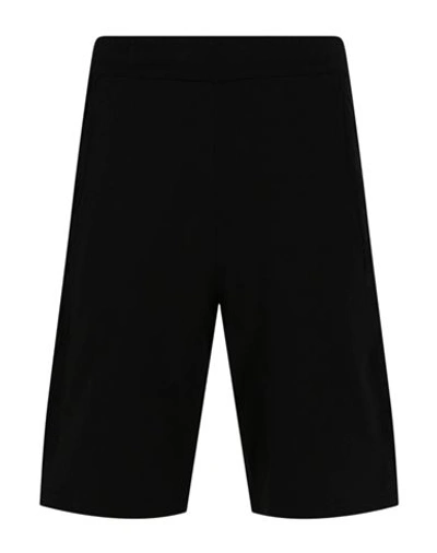 Burberry Logo Cotton Shorts Man Shorts & Bermuda Shorts Black Size M Cotton