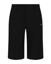 OFF-WHITE OFF-WHITE BERMUDA TAILORED SHORTS WOMAN SHORTS & BERMUDA SHORTS BLACK SIZE 2 POLYESTER, VIRGIN WOOL,