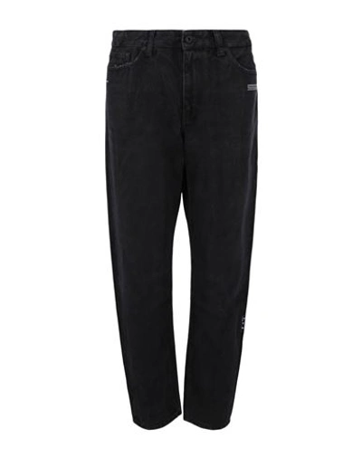 Off-white Curve Denim Jeans Woman Pants Black Size 30 Cotton