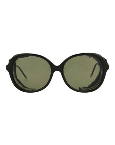 Thom Browne Round-frame Acetate Sunglasses Sunglasses Black Size 57 Acetate