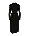 Off-white Black Cut-out Midi Dress In Black