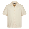 FRED PERRY SHORT SLEEVE REVERE COLLAR SHIRT