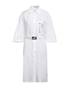 Fendi Woman Midi Dress White Size 6 Cotton
