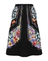 Stella Mccartney Wool Twill Skirt Woman Midi Skirt Multicolored Size 0 Wool In Fantasy