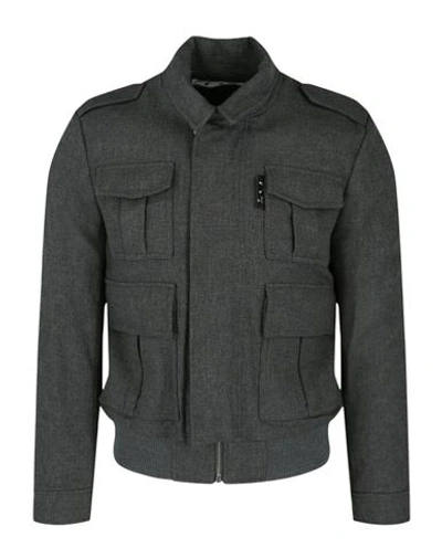 Off-white Military Blouson Jacket In Grey