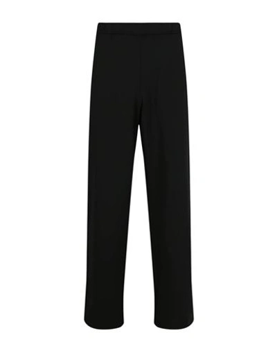 Burberry Logo Print Cotton Blend Jogging Pants Man Pants Black Size Xxl Polyester, Cotton