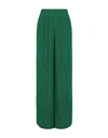 OFF-WHITE OFF-WHITE PLISSE PANTS WOMAN PANTS GREEN SIZE 8 POLYESTER