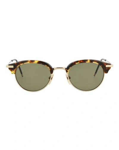 Thom Browne Round-frame Metal Sunglasses Sunglasses Brown Size 47 Metal
