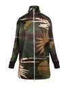 PALM ANGELS PALM ANGELS HAWAIIAN CAMO LONG TRACK JACKET WOMAN JACKET MULTICOLORED SIZE M POLYESTER