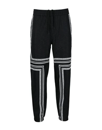 Versace La Greca Track Pants Man Pants Black Size 30 Polyamide