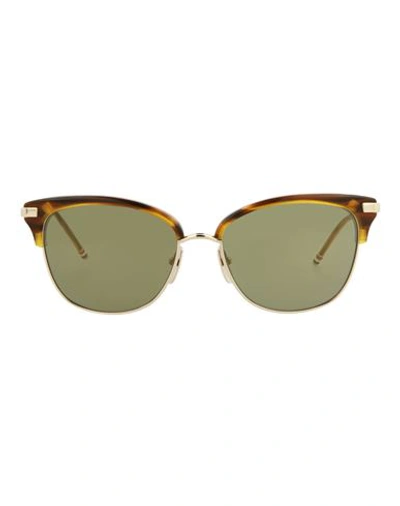 Thom Browne Square-frame Acetate Sunglasses Sunglasses Gold Size 56 Acetate