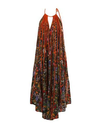 Stella Mccartney Kiara Floral Maxi Dress Woman Midi Dress Multicolored Size 6-8 Silk In Fantasy