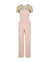 Stella Mccartney Crystal-embellished Short Sleeve Jumpsuit In Pink