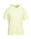 Paolo Pecora Man T-shirt Yellow Size M Cotton In Yellow