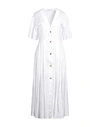 FABIANA FILIPPI FABIANA FILIPPI WOMAN MAXI DRESS WHITE SIZE 8 POLYESTER, ELASTANE