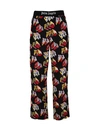 Palm Angels 3d Logo Print Straight-leg Trousers Man Pants Multicolored Size L Rayon In Fantasy