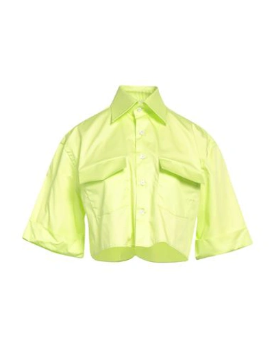 Woera Woman Shirt Acid Green Size 2 Cotton