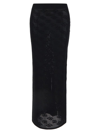Dolce & Gabbana Logoed Skirt In Black