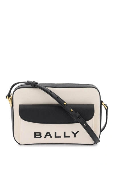 Bally Bar Daniel Crossbody Bag In White,black