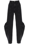 ROTATE BIRGER CHRISTENSEN BAGGY JEANS WITH CURVED LEG