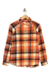 Billabong Best Time Oversize Plaid Cotton Flannel Shirt In Mocha