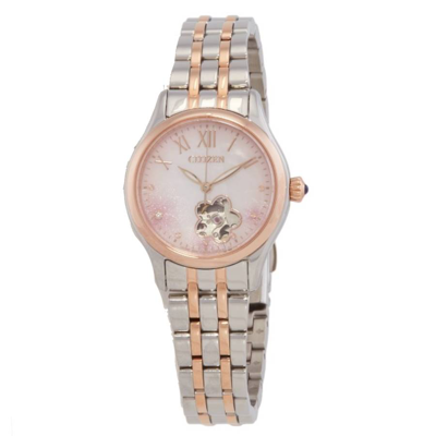 Citizen Luna Ladies Automatic Watch Pr1044-87y In Two Tone  / Gold Tone / Pink / Rose / Rose Gold Tone