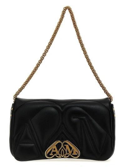ショルダーバッグ・ポシェット Alexander Mcqueen Black Leather Small Seal Shoulder Bag Alexander McQueen Small The Seal Shoulder Bag | Black | FARFETCH