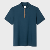 Paul Smith Rainbow-stripe Cotton Polo Shirt In Blues