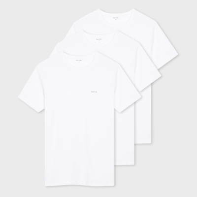 Paul Smith Men T Shirt 3 Pack In Whites