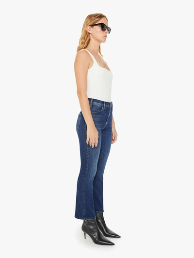 MOTHER PETITES THE LIL HUSTLER ANKLE HEIRLOOM JEANS IN BLUE - SIZE 34