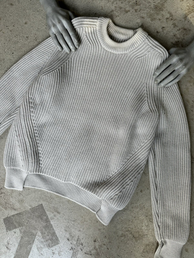 Pre-owned Maison Margiela Maison Martin Margiela Cable Knit Sweater In Grey