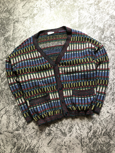 Pre-owned Missoni X Vintage Knit Cardigan Missoni I Filati Multicolor 90's In Rainbow