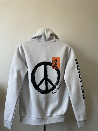 Pre-owned Religion Big Logo Hoodie Small In Light Blue