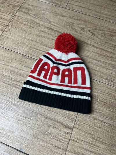 Pre-owned Vintage Y2k Japan Archival Avant Garde Style Warm Hat In Red